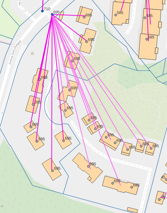 Parcelles avec une seule adresse commune à de multiples maisons